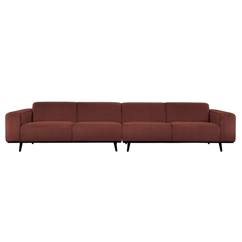 Produktbillede af Statement Xl 4-pers Sofa 372 cm Boucle Chestnut på tilbud i høj kvalitet