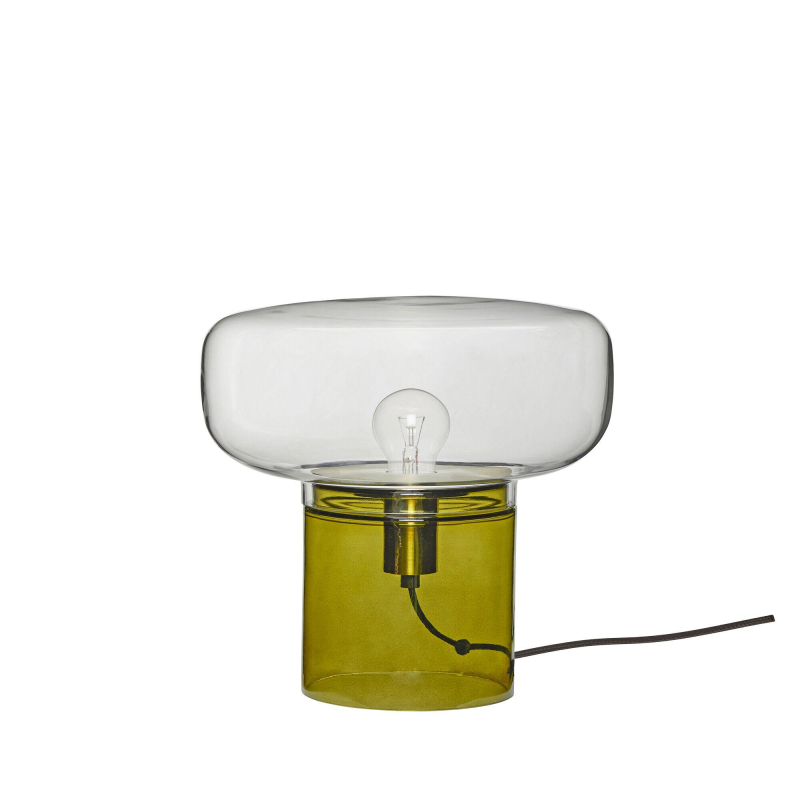 Hübsch Interiør Crave Bordlampe - Klar, Mørkegrøn ❤ Stort online udvalg i Hübsch Interiør ❤ Billig fragt og hurtig levering 2 - 5 hverdage ❤ Varenummer: BYH-2695843 / Ean: 5712772126295 på lager - Udsalg på Bordlamper - Over 324 kendte brands på udsalg