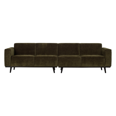 BePureHome Statement 4-pers Sofa 280 cm Flat Rib - Warm Green ❤ Stort online udvalg i BePureHome ❤ Billig fragt og hurtig levering 2 - 5 hverdage ❤ Varenummer: BYH-2180549 / Ean: 8714713139651 på lager - Udsalg på Sofa - Over 312 kendte brands på udsalg