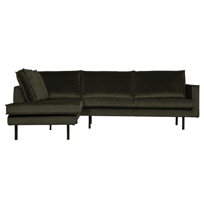BePureHome Rodeo Hjørnesofa Venstrevendt Velour - Dark Green ❤ Stort online udvalg i BePureHome ❤ Billig fragt og hurtig levering 2 - 5 hverdage ❤ Varenummer: BYH-2185763 / Ean: 8714713105816 på lager - Udsalg på Sofa - Over 434 design mærker på udsalg