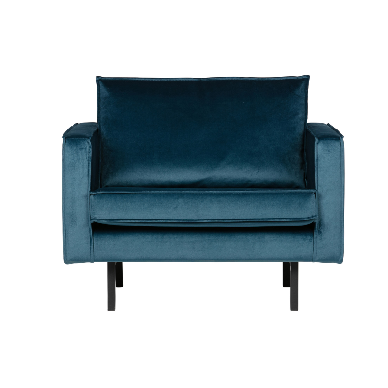 BePureHome Rodeo Lænestol Velour - Blue ❤ Stort online udvalg i BePureHome ❤ Billig fragt og hurtig levering 2 - 5 hverdage ❤ Varenummer: BYH-2185572 / Ean: 8714713065240 på lager - Udsalg på Lænestole - Over 434 design mærker på udsalg