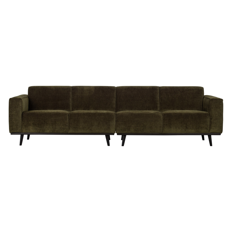 Produktbillede af Statement 4-pers Sofa 280 cm Flat Rib Warm Green på tilbud i høj kvalitet