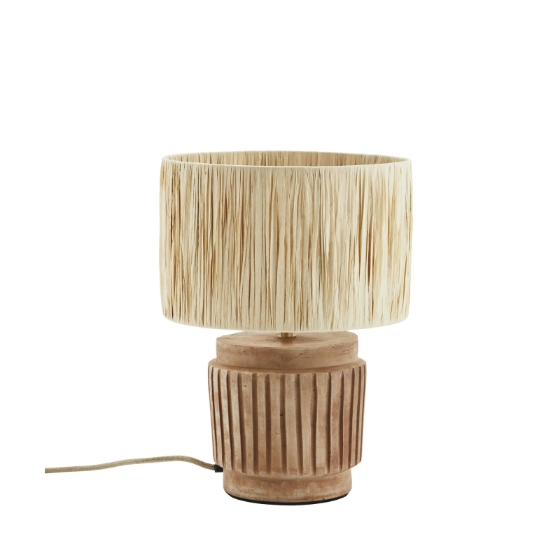 Madam Stoltz Bordlampe i terracotta - naturfarvet ❤ Stort online udvalg i Madam Stoltz ❤ Billig fragt og hurtig levering 2 - 5 hverdage ❤ Varenummer: BYH-2702038 / Ean: 2501049314960 på lager - Udsalg på Bordlamper - Over 350 kendte brands på udsalg