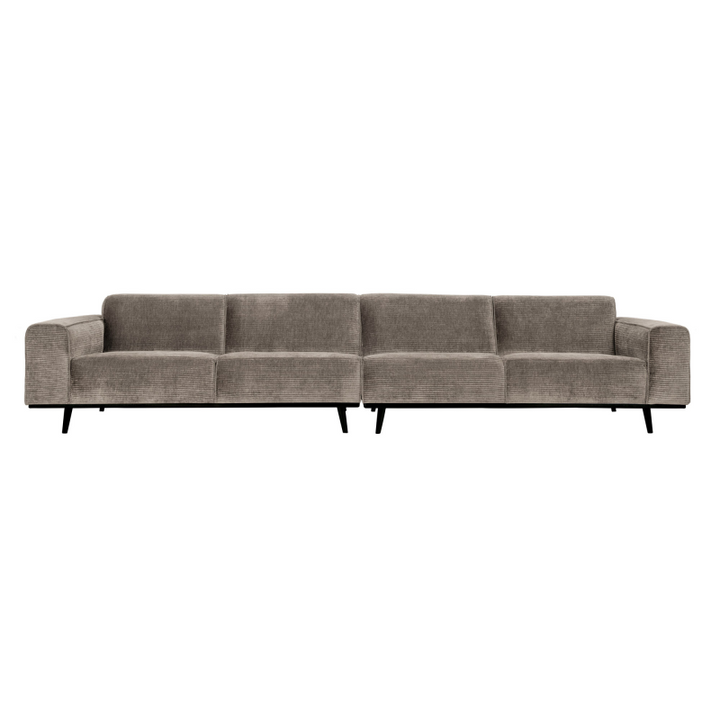 Produktbillede af Statement Xl 4-pers Sofa 372 cm Flat Rib Clay på tilbud i høj kvalitet