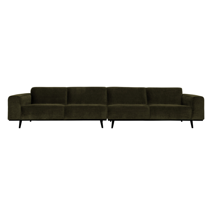 Produktbillede af Statement Xl 4-pers Sofa 372 cm Flat Rib Warm Green på tilbud i høj kvalitet