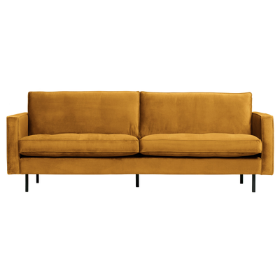 BePureHome Rodeo Classic 2,5-pers Sofa Velour - Ochre ❤ Stort online udvalg i BePureHome ❤ Billig fragt og hurtig levering 2 - 5 hverdage ❤ Varenummer: BYH-2185655 / Ean: 8714713106608 på lager - Udsalg på Sofa - Over 322 kendte brands på udsalg