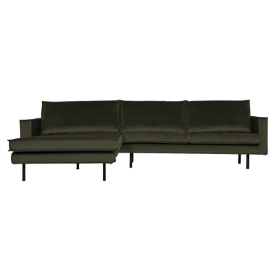 BePureHome Rodeo Chaiselong Venstrevendt Velour - Dark Green ❤ Stort online udvalg i BePureHome ❤ Billig fragt og hurtig levering 2 - 5 hverdage ❤ Varenummer: BYH-2185729 / Ean: 8714713104741 på lager - Udsalg på Sofa - Over 434 design mærker på udsalg