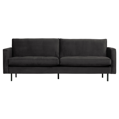 BePureHome Rodeo Classic 2,5-pers Sofa Velour - Anthracite ❤ Stort online udvalg i BePureHome ❤ Billig fragt og hurtig levering 2 - 5 hverdage ❤ Varenummer: BYH-2185666 / Ean: 8714713103843 på lager - Udsalg på Sofa - Over 312 kendte brands på udsalg
