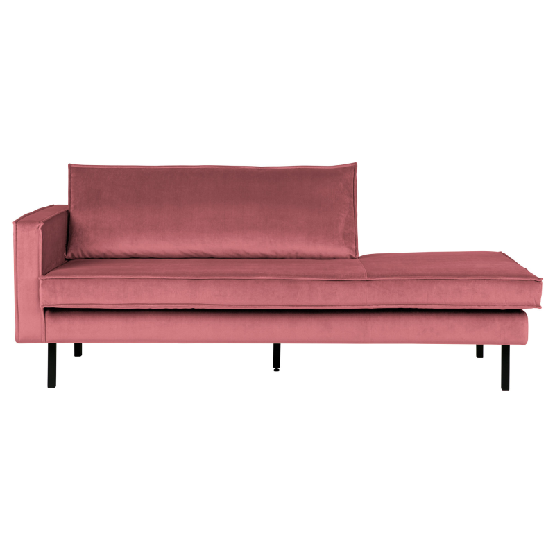 BePureHome Rodeo Daybed Venstrevendt Velour - Pink ❤ Stort online udvalg i BePureHome ❤ Billig fragt og hurtig levering 2 - 5 hverdage ❤ Varenummer: BYH-2185632 / Ean: 8714713073412 på lager - Udsalg på Daybed - Over 785 kendte brands på udsalg
