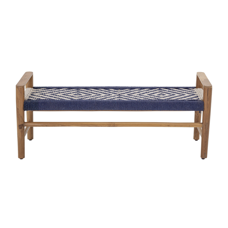 Creative Collection by Bloomingville Salme Bænk - Blå - Teak ❤ Stort online udvalg i Creative Collection by Bloomingville ❤ Billig fragt og hurtig levering 2 - 5 hverdage ❤ Varenummer: BYH-2317153 / Ean: 5711173268511 på lager - Udsalg på Bænk - Over 434 design mærker på udsalg