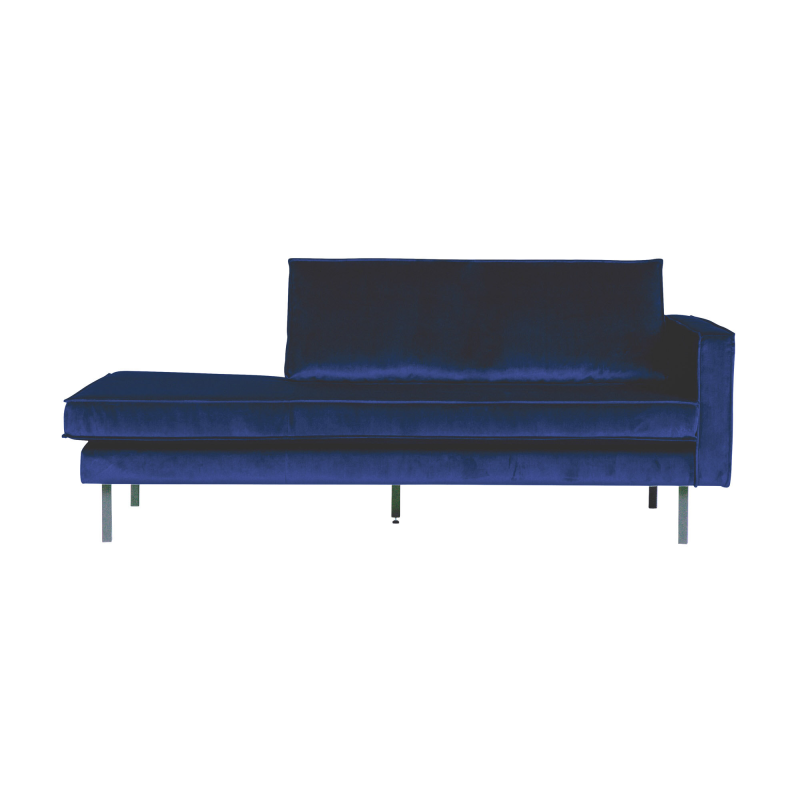 BePureHome Rodeo Daybed Højrevendt Velour - Dark Blue ❤ Stort online udvalg i BePureHome ❤ Billig fragt og hurtig levering 2 - 5 hverdage ❤ Varenummer: BYH-2185643 / Ean: 8714713073429 på lager - Udsalg på Daybed - Over 324 kendte brands på udsalg