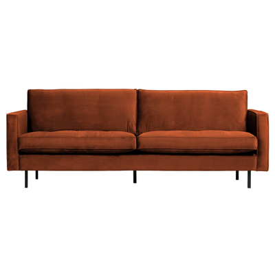 BePureHome Rodeo Classic 2,5-pers Sofa Velour - Rust ❤ Stort online udvalg i BePureHome ❤ Billig fragt og hurtig levering 2 - 5 hverdage ❤ Varenummer: BYH-2185667 / Ean: 8714713106592 på lager - Udsalg på Sofa - Over 312 kendte brands på udsalg