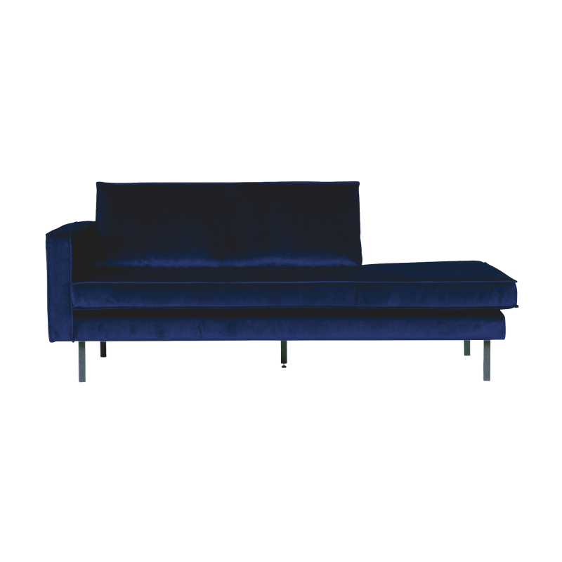 BePureHome Rodeo Daybed Venstrevendt Velour - Dark Blue ❤ Stort online udvalg i BePureHome ❤ Billig fragt og hurtig levering 2 - 5 hverdage ❤ Varenummer: BYH-2097987 / Ean: 8714713073313 på lager - Udsalg på Daybed - Over 360 kendte mærker på udsalg