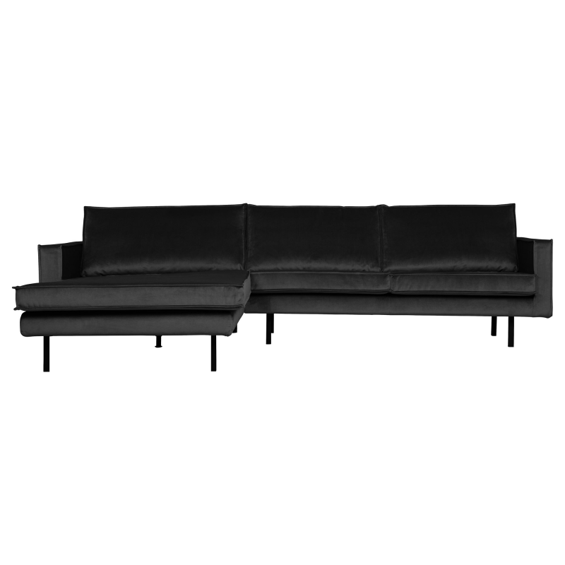 BePureHome Rodeo Chaiselong Venstrevendt Velour - Anthracite ❤ Stort online udvalg i BePureHome ❤ Billig fragt og hurtig levering 2 - 5 hverdage ❤ Varenummer: BYH-2185737 / Ean: 8714713103690 på lager - Udsalg på Sofa - Over 434 design mærker på udsalg