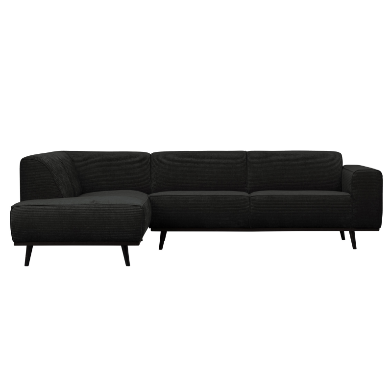 Produktbillede af Statement Hjørnesofa Venstrevendt Flat Rib Graphite på tilbud i høj kvalitet