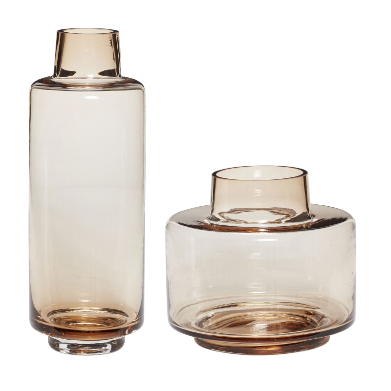 Hübsch Interiør Modest - Vai glas, brun - 2 stk. ❤ Stort online udvalg i Hübsch Interiør ❤ Billig fragt og hurtig levering 2 - 5 hverdage ❤ Varenummer: BYH-994166 / Ean: 5712772064634 på lager - Udsalg på Potter & Vaser - Over 360 kendte mærker på udsalg