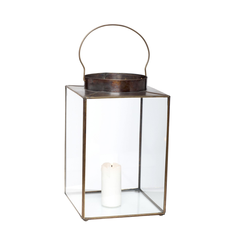 Hübsch Interiør Panorama - Lanterne i glas og metal ❤ Stort online udvalg i Hübsch Interiør ❤ Billig fragt og hurtig levering 2 - 5 hverdage ❤ Varenummer: BYH-612623 / Ean: 5712772018552 på lager - Udsalg på Lanterner - Over 434 design mærker på udsalg