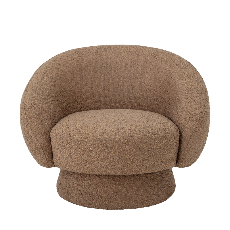 Bloomingville Ted Lounge Stol - Brun - Polyester ❤ Stort online udvalg i Bloomingville ❤ Billig fragt og hurtig levering 2 - 5 hverdage ❤ Varenummer: BYH-2317134 / Ean: 5711173267293 på lager - Udsalg på Lænestole - Over 434 design mærker på udsalg