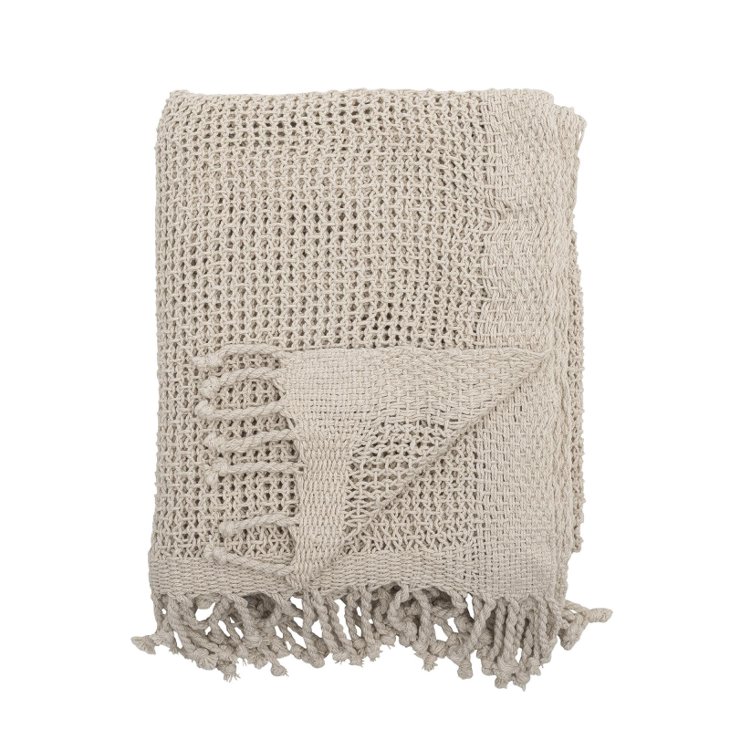 Bloomingville Lucille Plaid i bomuld - natur ❤ Stort online udvalg i Bloomingville ❤ Billig fragt og hurtig levering 2 - 5 hverdage ❤ Varenummer: BYH-2715825 / Ean: 5711173299461 på lager - Udsalg på Plaider og sengetæpper - Over 324 kendte brands på udsalg