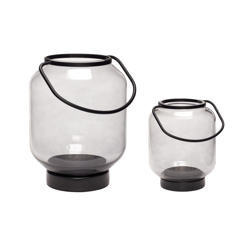 Hübsch Interiør Luminious - Lanterne, i S/2 Glas/Metal ❤ Stort online udvalg i Hübsch Interiør ❤ Billig fragt og hurtig levering 2 - 5 hverdage ❤ Varenummer: BYH-1712072 / Ean: 5712772071229 på lager - Udsalg på Lanterner - Over 312 kendte brands på udsalg