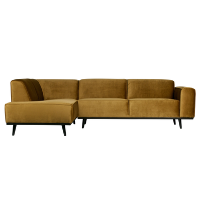 BePureHome Statement Hjørnesofa Venstrevendt Velour - Honey Yellow ❤ Stort online udvalg i BePureHome ❤ Billig fragt og hurtig levering 2 - 5 hverdage ❤ Varenummer: BYH-2180477 / Ean: 8714713087815 på lager - Udsalg på Sofa - Over 785 kendte brands på udsalg