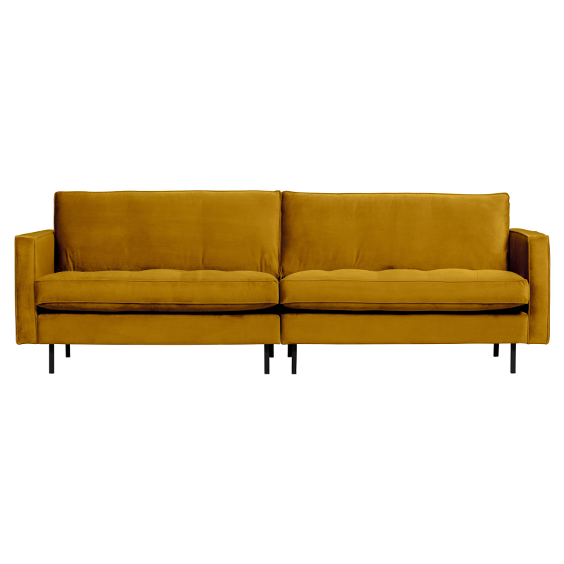 BePureHome Rodeo Classic 3-pers Sofa Velour - Ochre ❤ Stort online udvalg i BePureHome ❤ Billig fragt og hurtig levering 2 - 5 hverdage ❤ Varenummer: BYH-2185607 / Ean: 8714713107216 på lager - Udsalg på Sofa - Over 857 kendte brands på udsalg