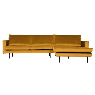 BePureHome Rodeo Chaiselong Højrevendt Velour - Ochre ❤ Stort online udvalg i BePureHome ❤ Billig fragt og hurtig levering 2 - 5 hverdage ❤ Varenummer: BYH-2185709 / Ean: 8714713105090 på lager - Udsalg på Sofa - Over 350 kendte brands på udsalg