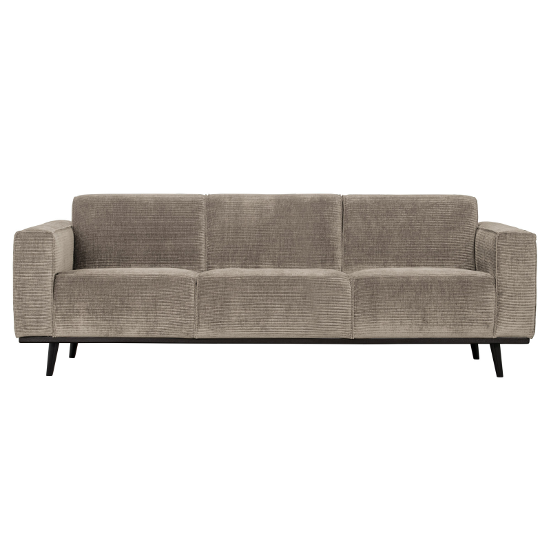 Produktbillede af Statement 3-pers Sofa 230 cm Flat Rib Clay på tilbud i høj kvalitet