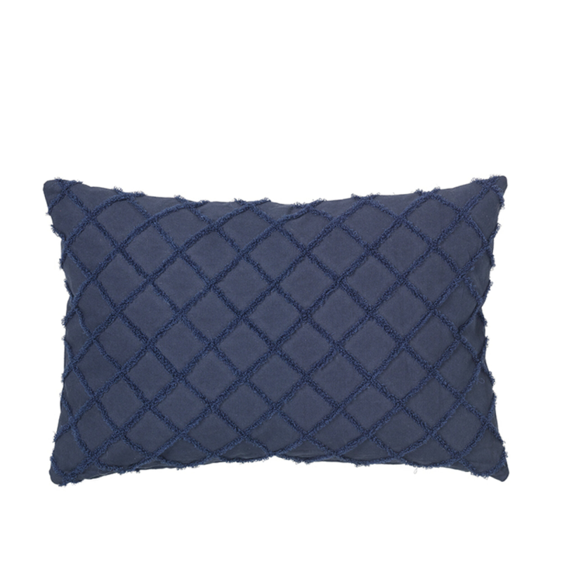 Broste Copenhagen Pudebetræk ´Magne´ Bomuld i Blå ❤ Stort online udvalg i Broste Copenhagen ❤ Billig fragt og hurtig levering 2 - 5 hverdage ❤ Varenummer: BYH-1746208 / Ean: 5710688176649 på lager - Udsalg på Puder - Over 434 design mærker på udsalg