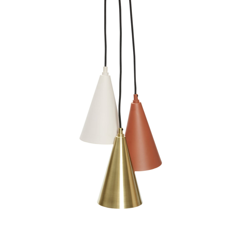Produktbillede af Drop Lampe i brun/messing/beige metal på tilbud i høj kvalitet