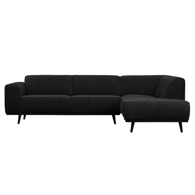 BePureHome Statement Hjørnesofa Højrevendt Flat Rib - Graphite ❤ Stort online udvalg i BePureHome ❤ Billig fragt og hurtig levering 2 - 5 hverdage ❤ Varenummer: BYH-2180512 / Ean: 8714713140220 på lager - Udsalg på Sofa - Over 785 kendte brands på udsalg