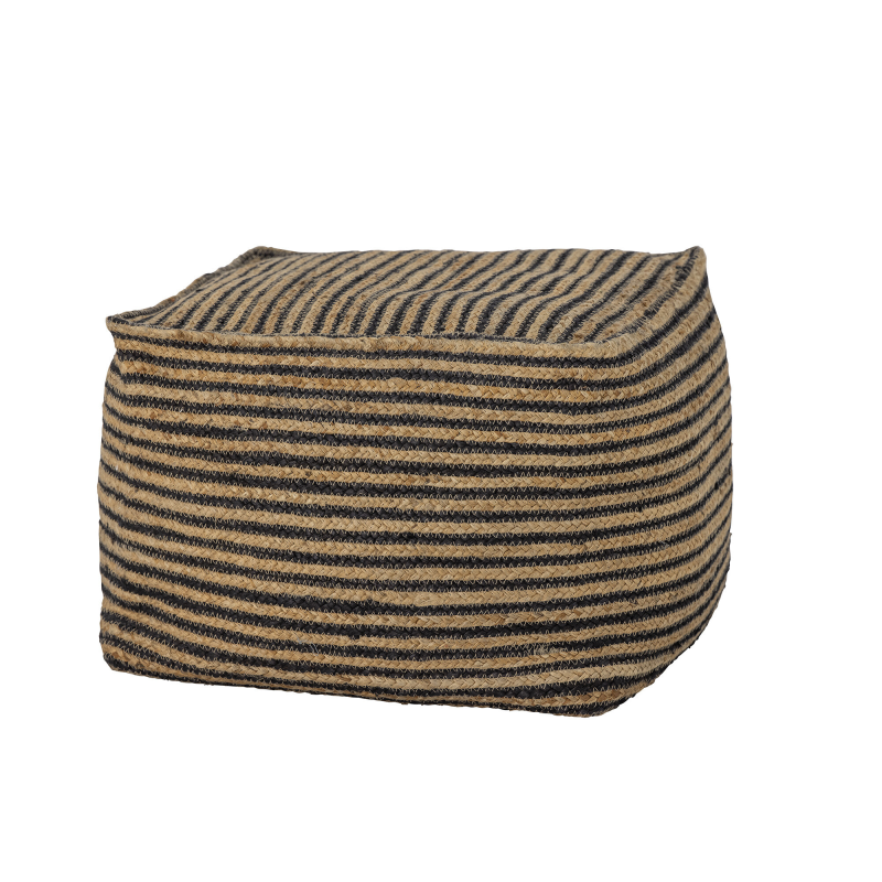 Bloomingville Puf i sort jute - Nao ❤ Stort online udvalg i Bloomingville ❤ Billig fragt og hurtig levering 2 - 5 hverdage ❤ Varenummer: BYH-2549611 / Ean: 5711173283811 på lager - Udsalg på Puf - Over 785 kendte brands på udsalg