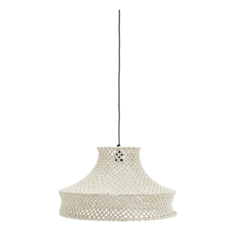 Madam Stoltz Loftlampe i bomuldsreb - off white ❤ Stort online udvalg i Madam Stoltz ❤ Billig fragt og hurtig levering 2 - 5 hverdage ❤ Varenummer: BYH-2702040 / Ean: 2501077379801 på lager - Udsalg på Loftlamper - Over 350 kendte brands på udsalg