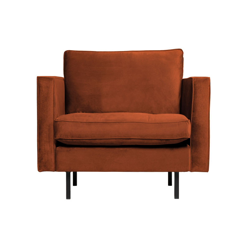 BePureHome Rodeo Classic Lænestol Velour - Rust ❤ Stort online udvalg i BePureHome ❤ Billig fragt og hurtig levering 2 - 5 hverdage ❤ Varenummer: BYH-2185684 / Ean: 8714713106837 på lager - Udsalg på Lænestole - Over 350 kendte brands på udsalg