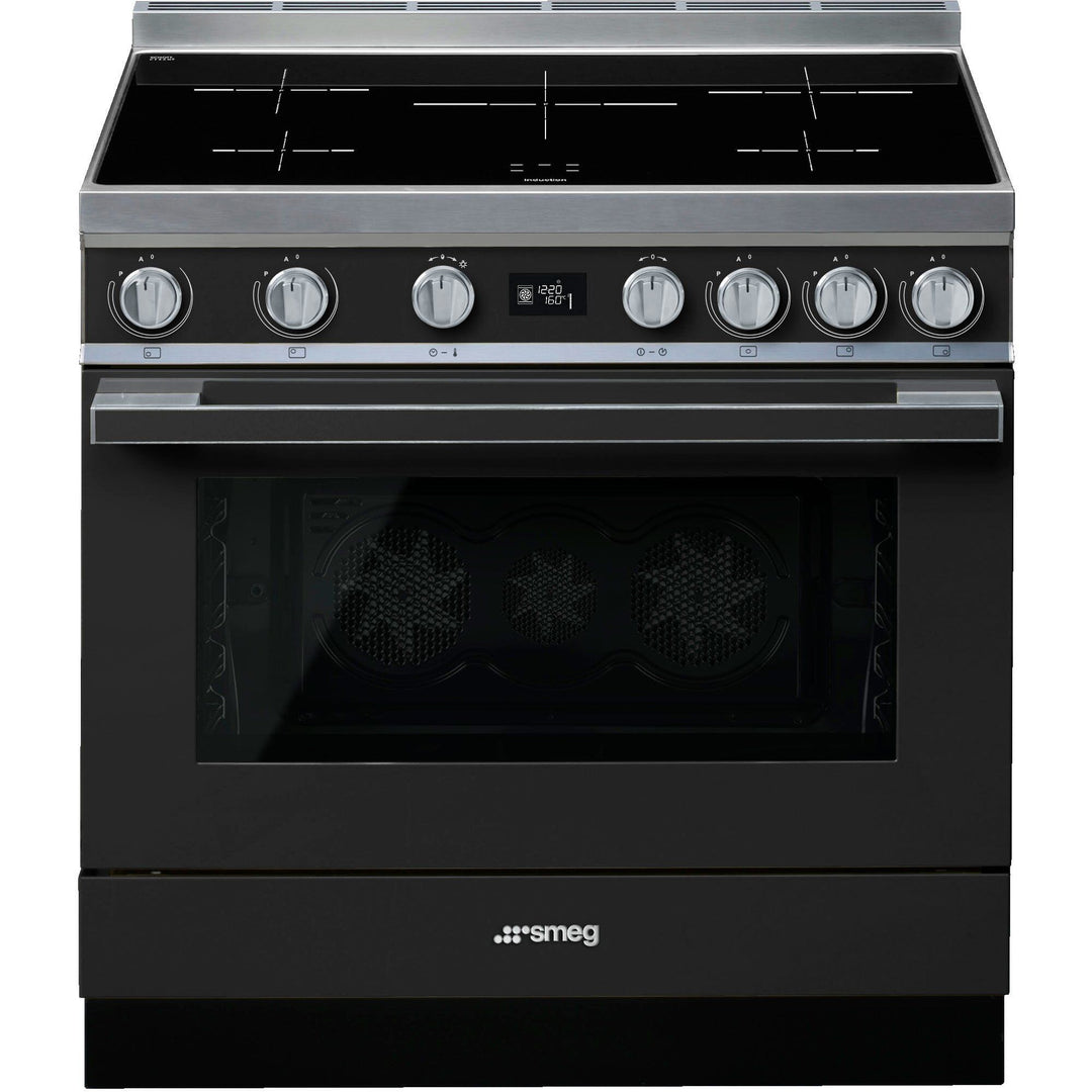 Smeg Smeg CPF9IPAN Portofino induktionskomfur, antracit – close-up (Induktionskomfur)