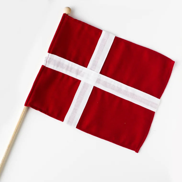 Produktbillede af Langkilde & Søn Fødselsdagsflag på pind hurra-flag i premium kvalitet