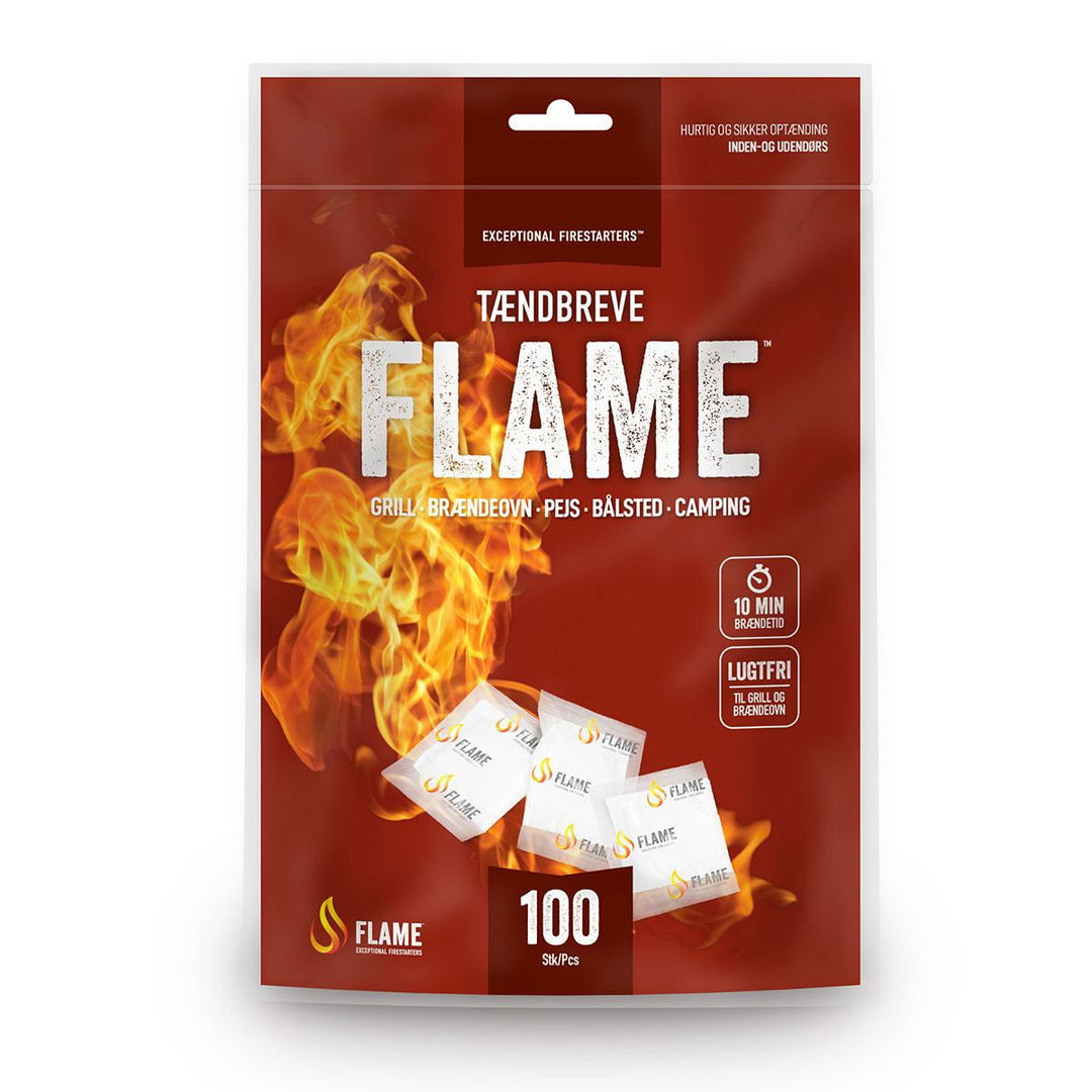 Produktbillede af Flame tændbreve 100 stk i pose på tilbud i høj kvalitet