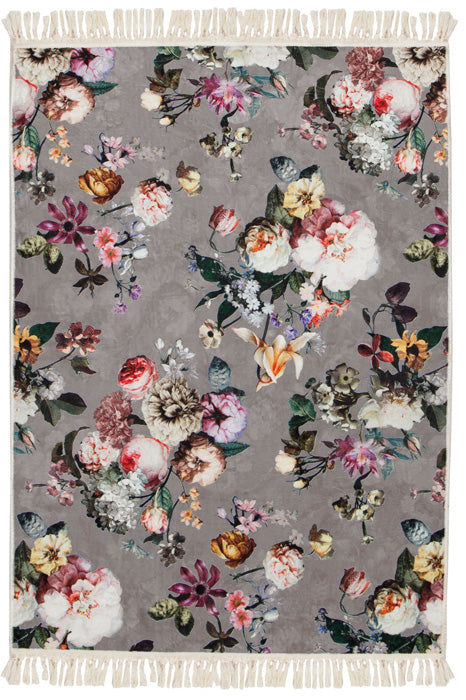 Produktbillede af Essenza Fleur Gulvtæppe Taupe 120 x 180 på tilbud i høj kvalitet
