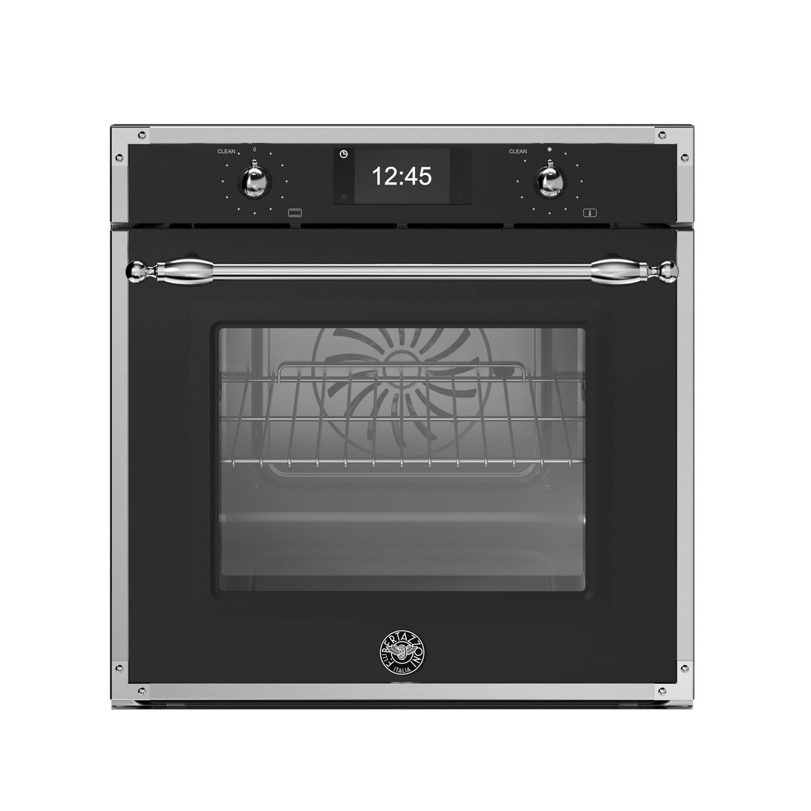 Bertazzoni Bertazzoni FHER6117CTNX3 Heritage dampovn pyrolyse 80 liter, mattsort/krom – detaljebillede (Ovn)