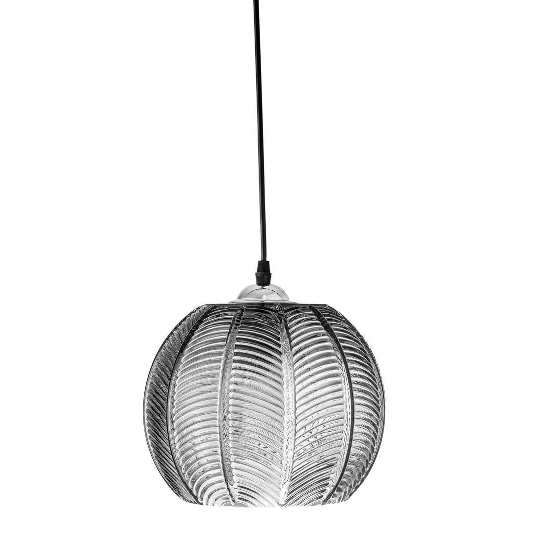 BLOOMINGVILLE Adar loftlampe rund grå glas Ø22