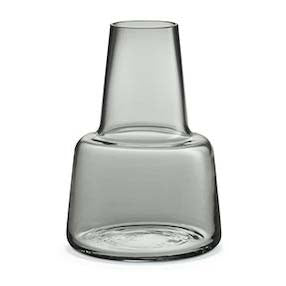 Produktbillede af Holmegaard Flora Vase mellem hals smoke 24 cm i premium kvalitet