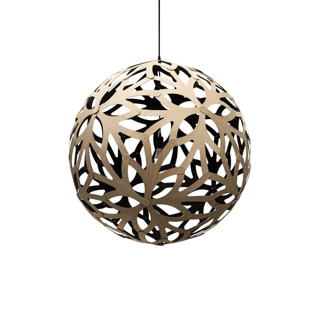 Produktbillede af Floral Ø100 Pendel Bamboo / Sort David Trubridge i premium kvalitet