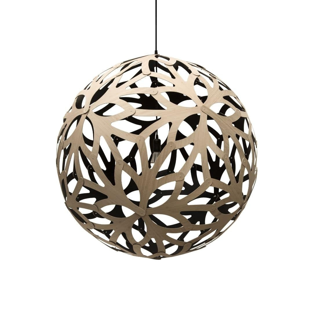 Produktbillede af Floral Ø120 Pendel Bamboo / Sort David Trubridge i premium kvalitet