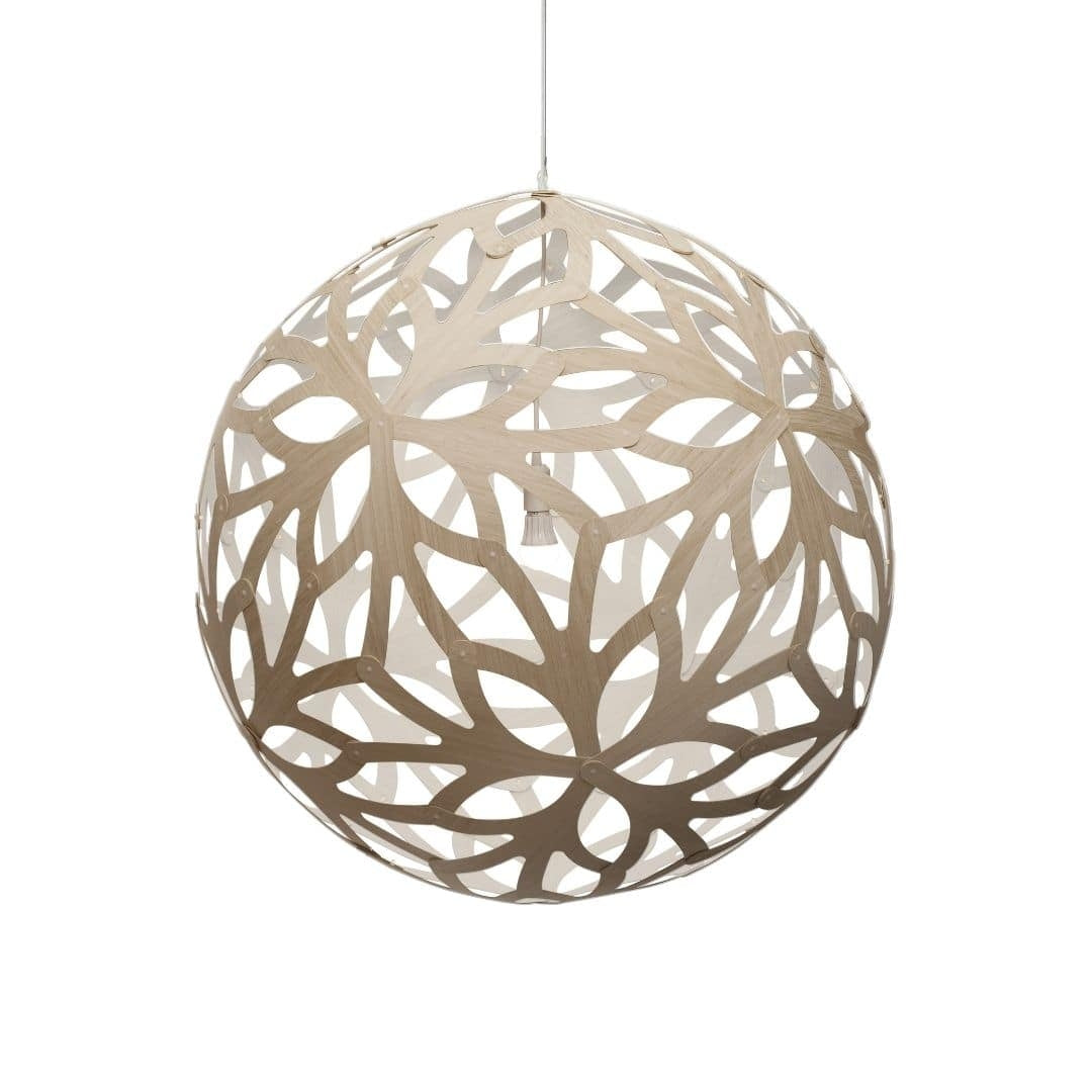 Produktbillede af Floral Ø120 Pendel Bamboo / Hvid David Trubridge i premium kvalitet