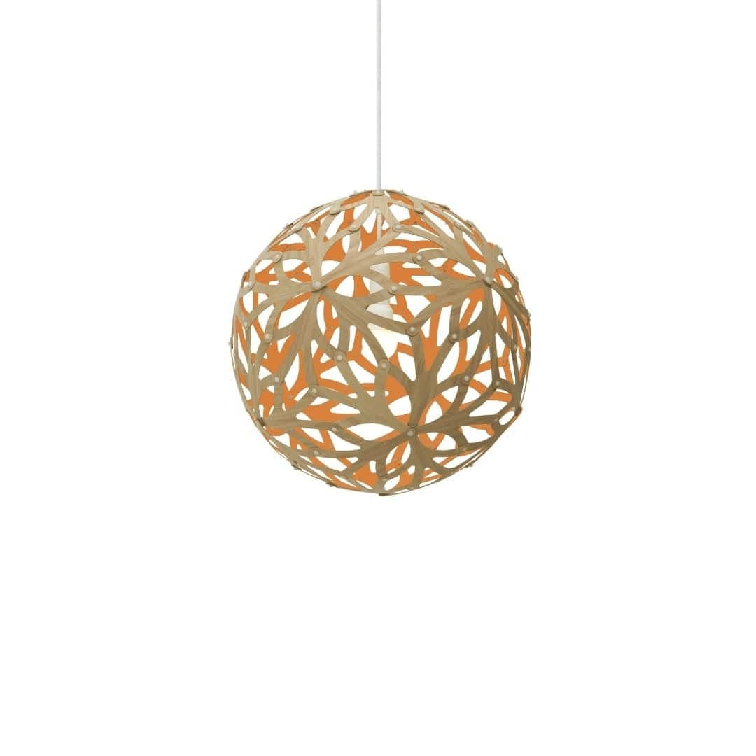 Floral Ø40 Pendel Bamboo / Orange David Trubridge