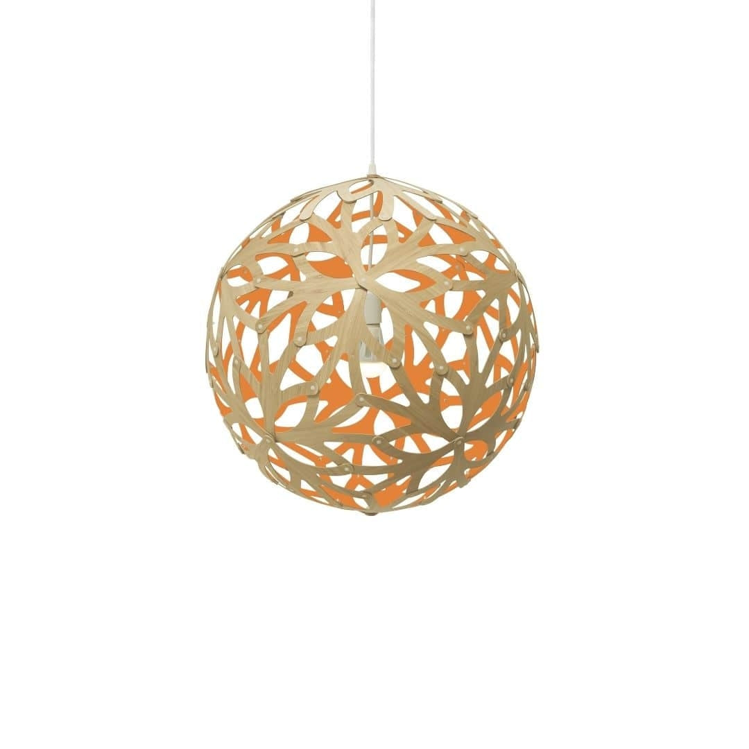 Produktbillede af Floral Ø60 Pendel Bamboo / Orange David Trubridge i premium kvalitet