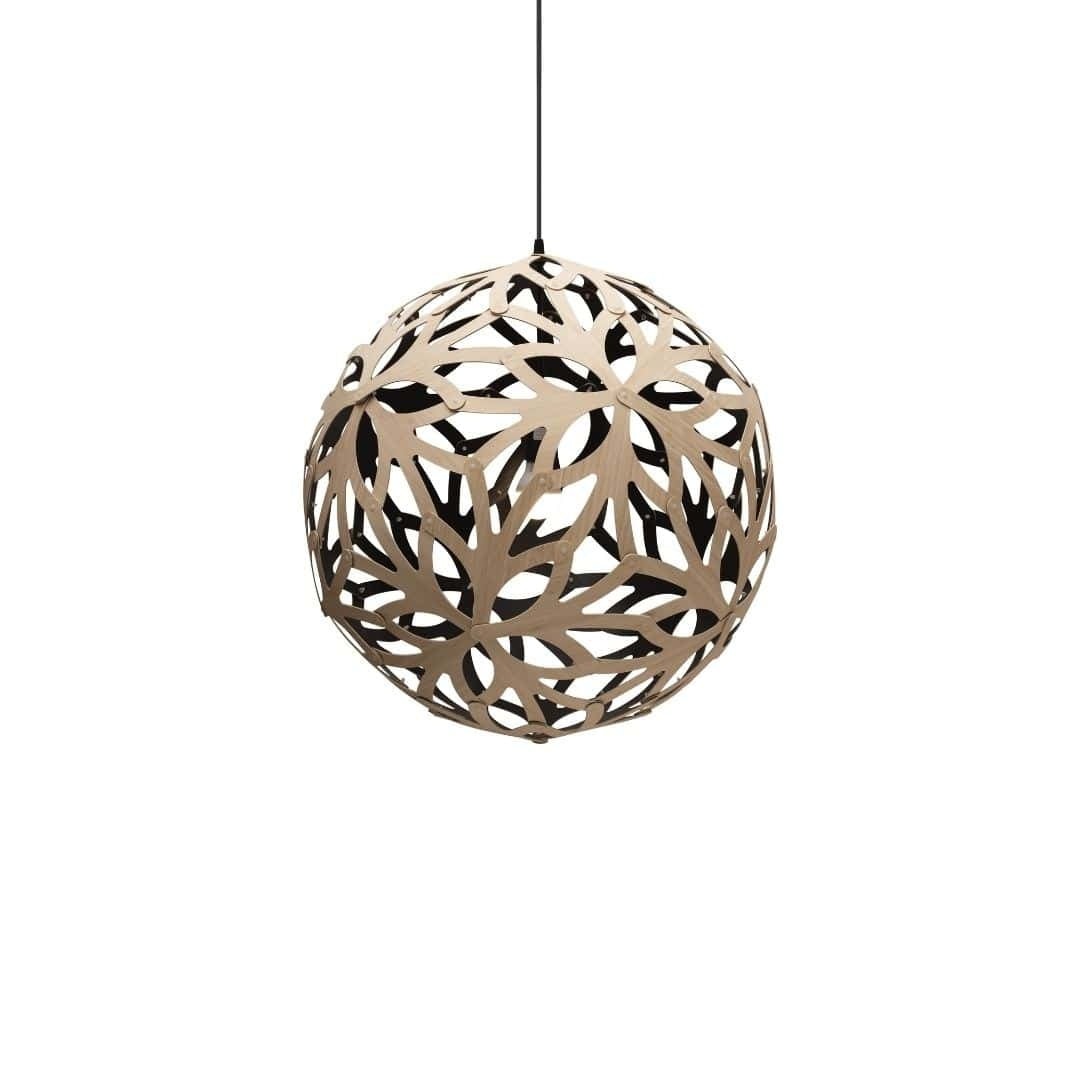 Produktbillede af Floral Ø60 Pendel Bamboo / Sort David Trubridge i premium kvalitet