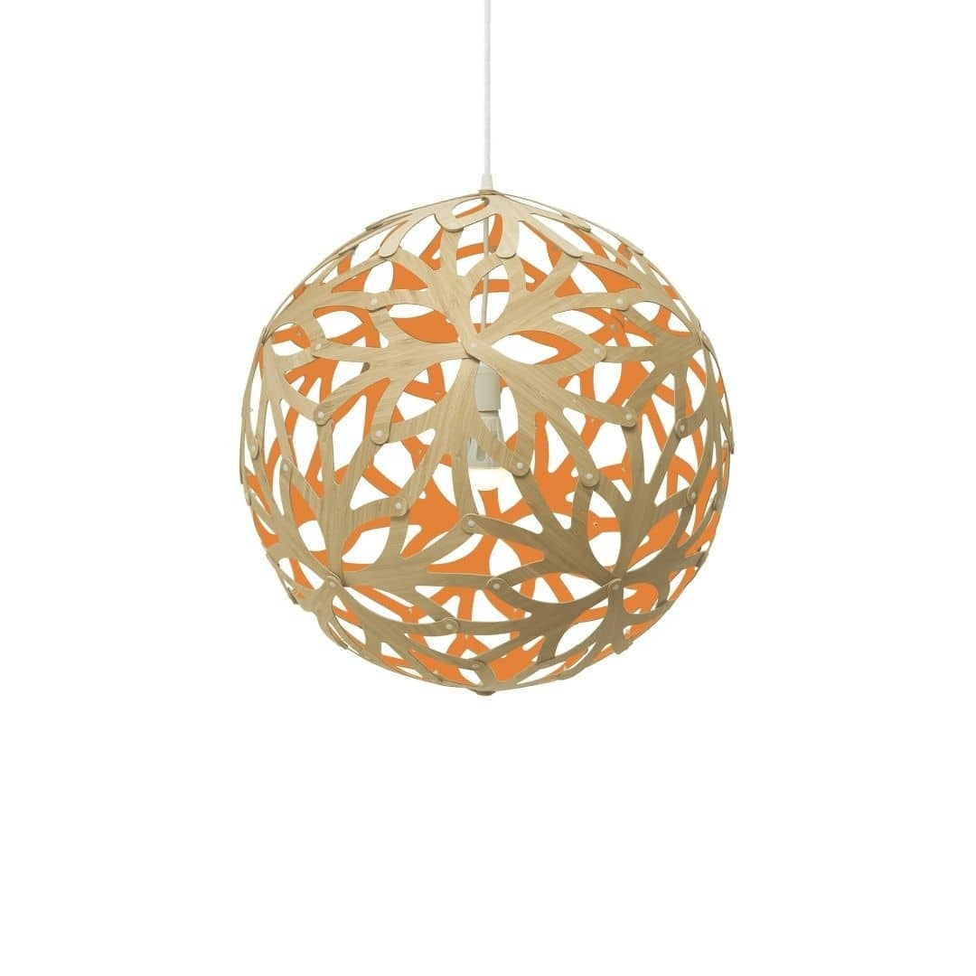 Produktbillede af Floral Ø80 Pendel Bamboo / Orange David Trubridge i premium kvalitet