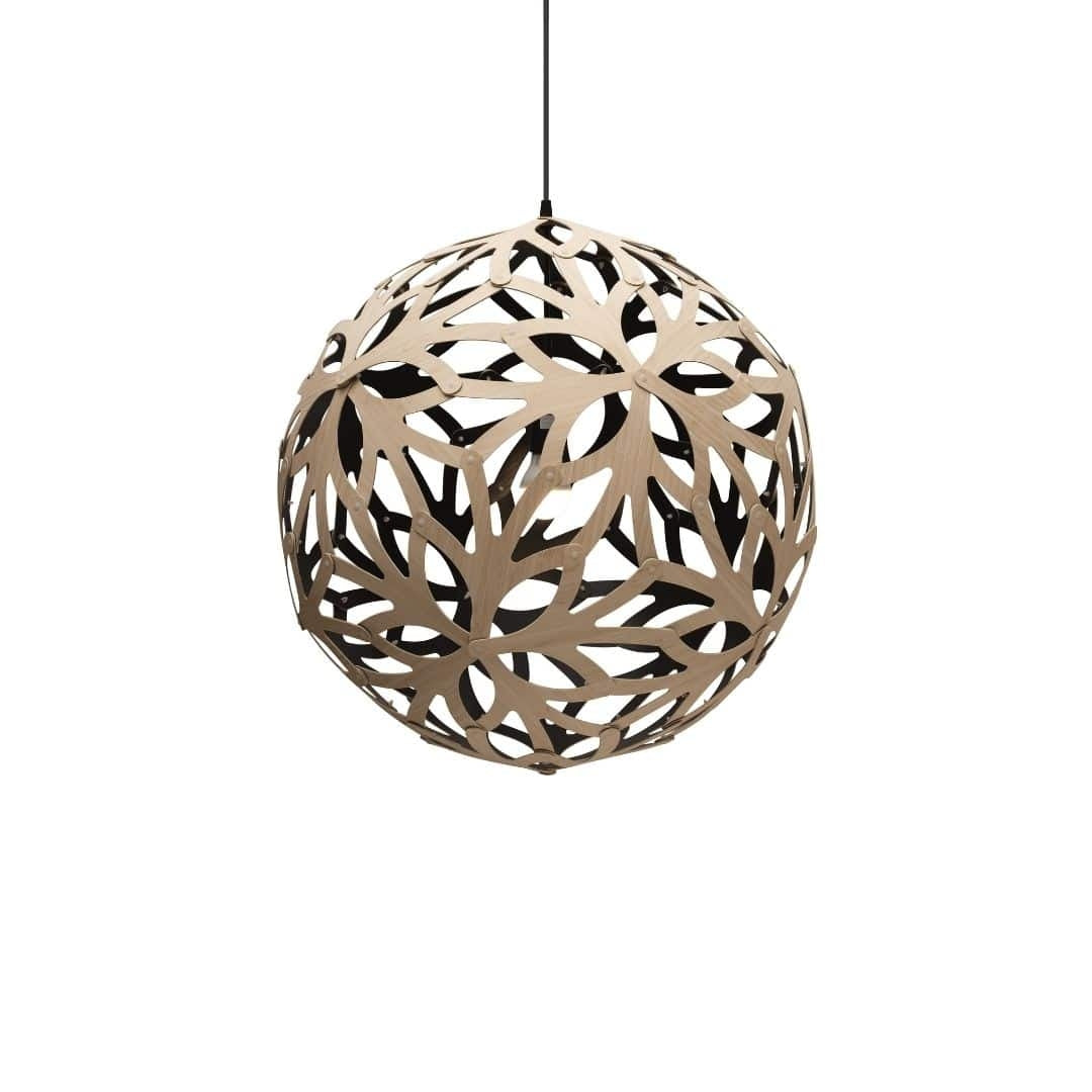 Produktbillede af Floral Ø80 Pendel Bamboo / Sort David Trubridge i premium kvalitet