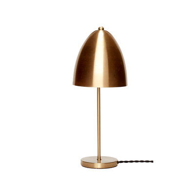 Hübsch Interiør Cap - Bordlampe i messing ❤ Stort online udvalg i Hübsch Interiør ❤ Billig fragt og hurtig levering 2 - 5 hverdage ❤ Varenummer: BYH-882217 / Ean: 5712772059555 på lager - Udsalg på Bordlamper - Over 400 kendte brands på udsalg